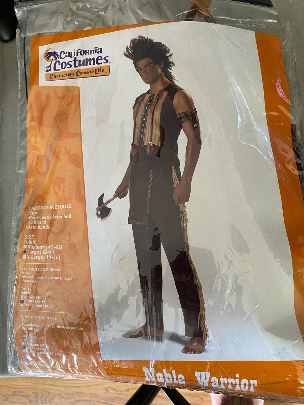 California Costumes Noble Warrior Costume - Brown and Tan